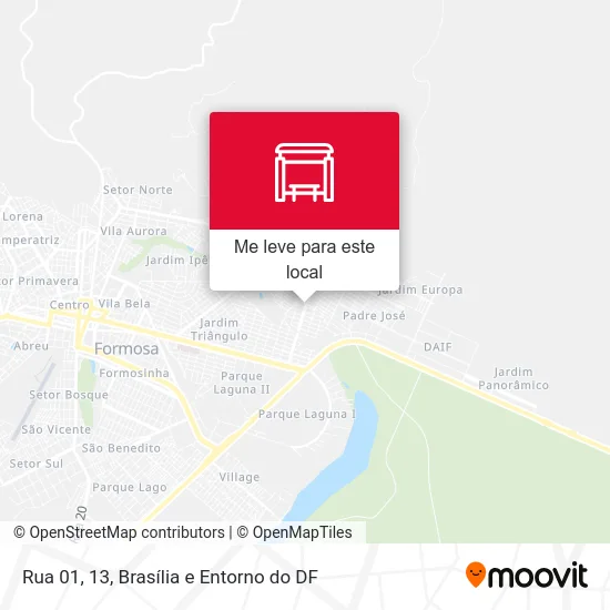 Rua 01, 13 mapa