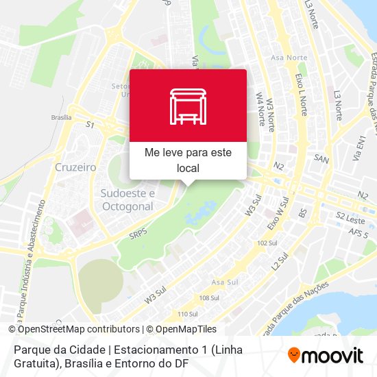 Parque Da Cidade | Estacionamento 1 (Linha Gratuita) mapa