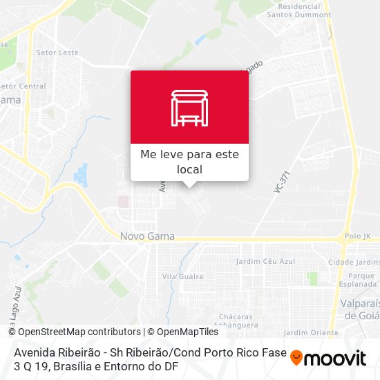 Avenida Ribeirão - Sh Ribeirão / Cond Porto Rico Fase 3 Q 19 mapa