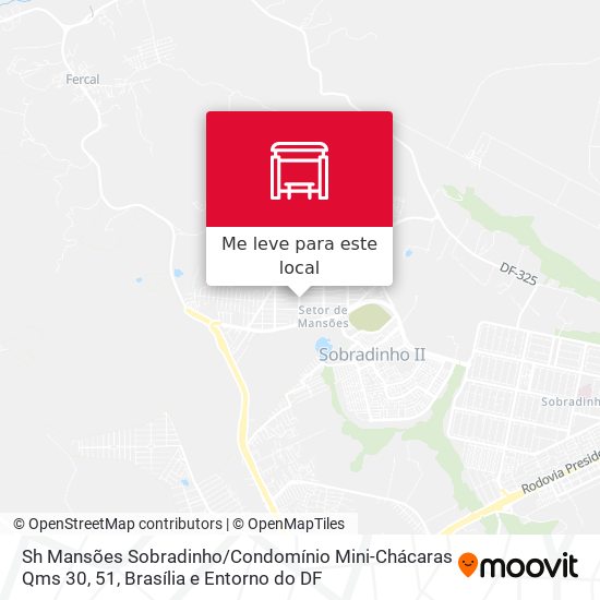 Sh Mansões Sobradinho / Condomínio Mini-Chácaras Qms 30, 51 mapa