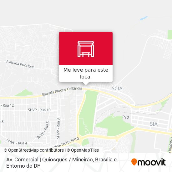 Av. Comercial | Quiosques / Mineirão mapa