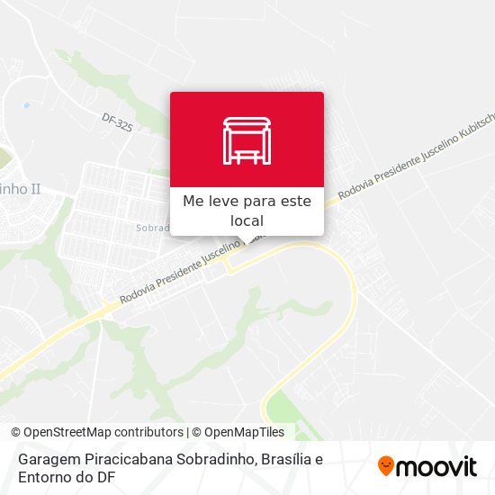 Garagem Piracicabana Sobradinho mapa