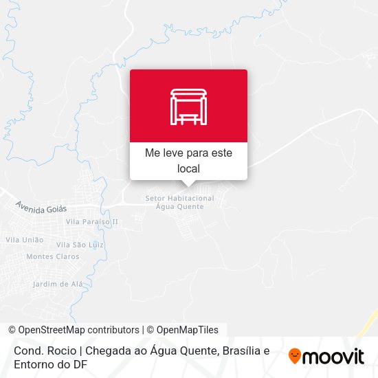 Cond. Rocio | Chegada ao Água Quente mapa