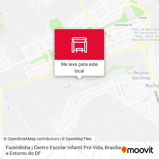 Fazendinha | Centro Escolar Infantil Pró-Vida mapa