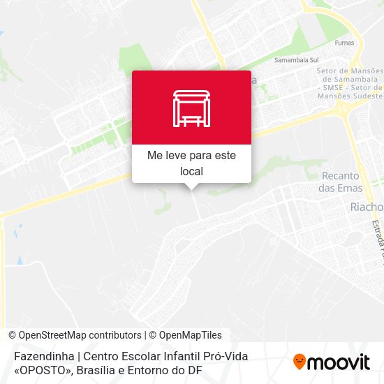 Fazendinha | Centro Escolar Infantil Pró-Vida «OPOSTO» mapa