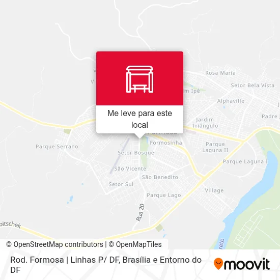 Rod. Formosa | Linhas P/ DF mapa