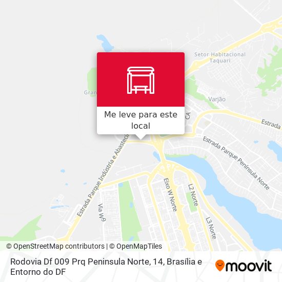 Rodovia Df 009 Prq Peninsula Norte, 14 mapa