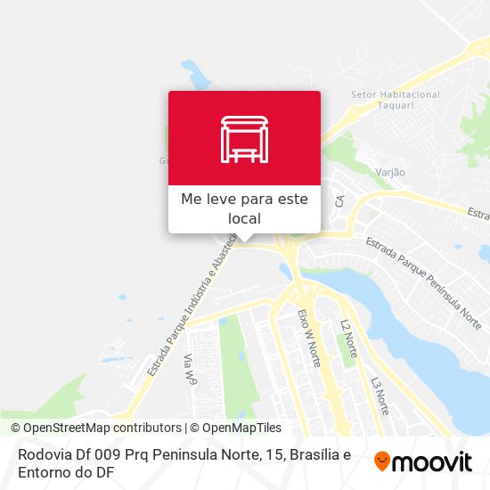 Rodovia Df 009 Prq Peninsula Norte, 15 mapa