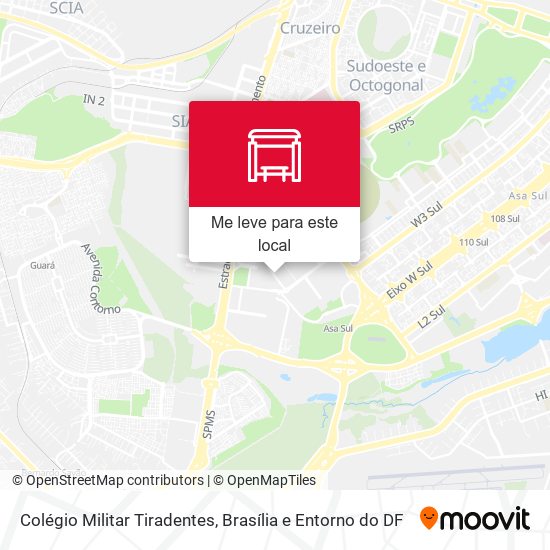 Colégio Militar Tiradentes / Tjdft mapa
