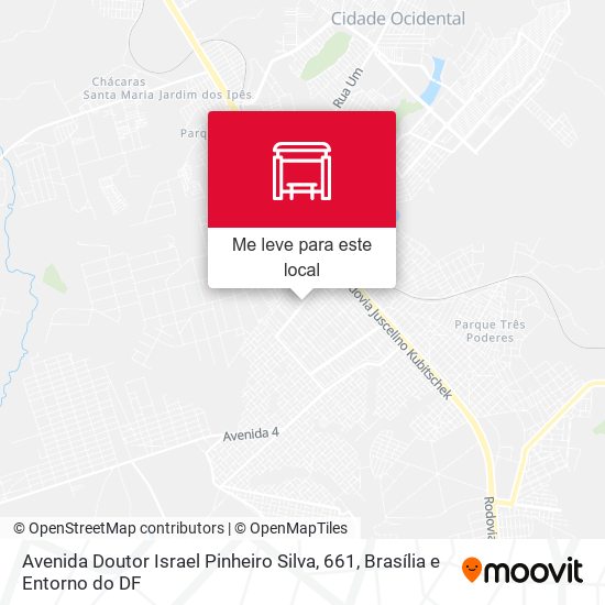 Avenida Doutor Israel Pinheiro Silva, 661 mapa