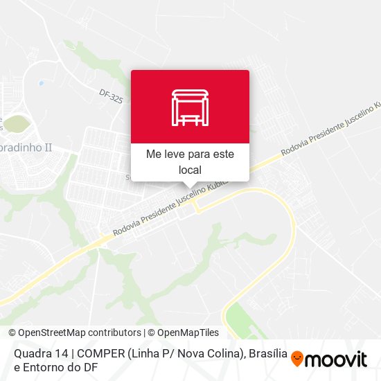 Quadra 14 | COMPER (Linha P/ Nova Colina) mapa
