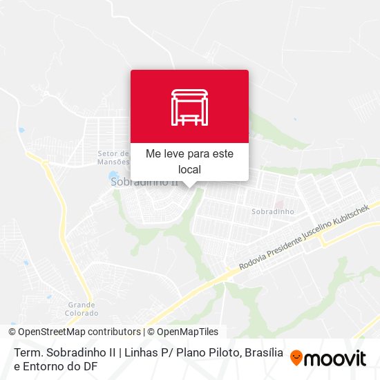 Term. Sobradinho II | Linhas P/ Plano Piloto mapa