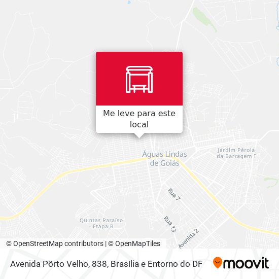 Avenida Pôrto Velho, 838 mapa