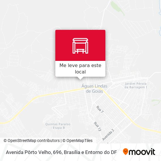 Avenida Pôrto Velho, 696 mapa