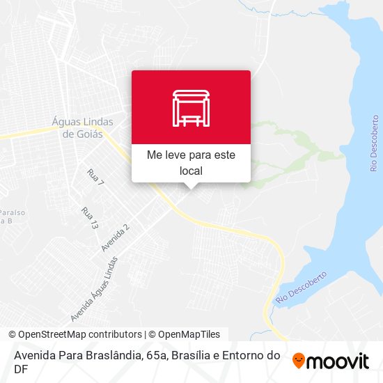 Avenida Para Braslândia, 65a mapa