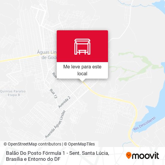 Balão Do Posto Fórmula 1 - Sent. Santa Lúcia mapa