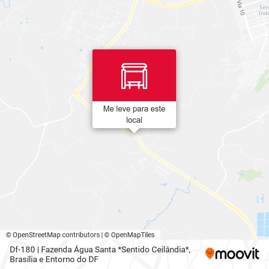 Df-180 | Fazenda Água Santa *Sentido Ceilândia* mapa