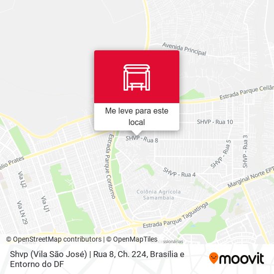 Shvp (Vila São José) | Rua 8, Ch. 224 mapa