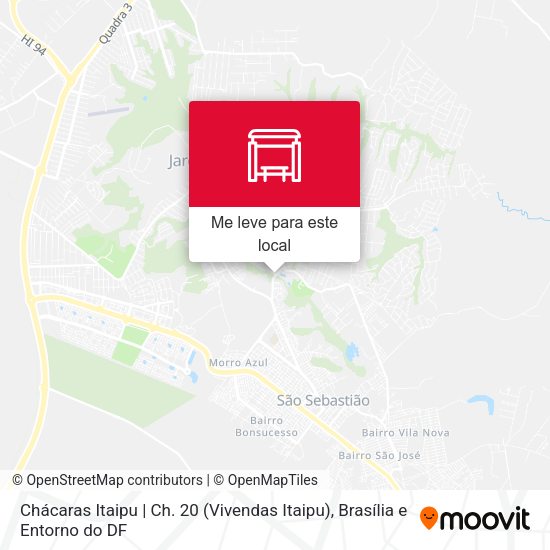 Chácaras Itaipu | Ch. 20 (Vivendas Itaipu) mapa