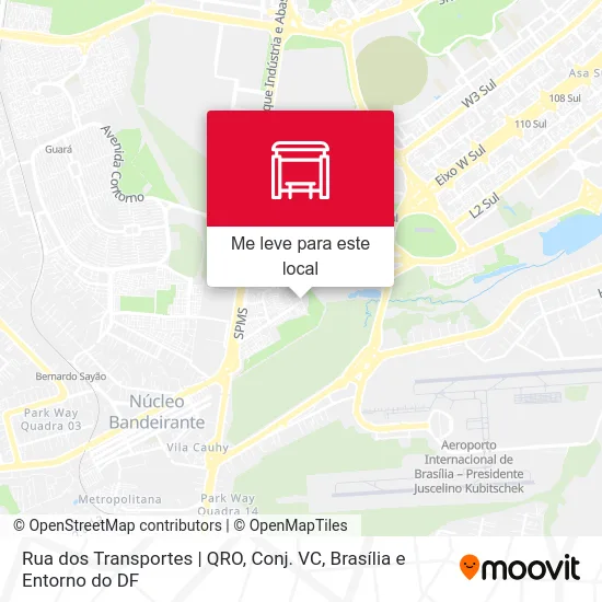 Rua dos Transportes | QRO, Conj. VC mapa