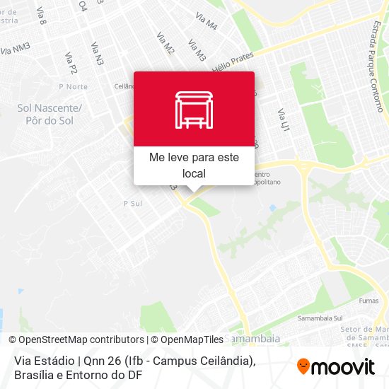 Via Estádio | Qnn 26 (Ifb - Campus Ceilândia) mapa