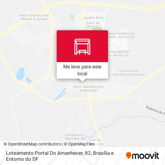 Loteamento Portal Do Amanhecer, 82 mapa