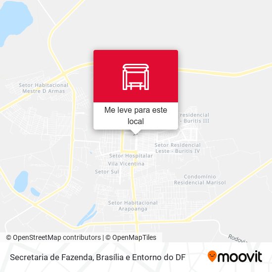 Secretaria de Fazenda mapa
