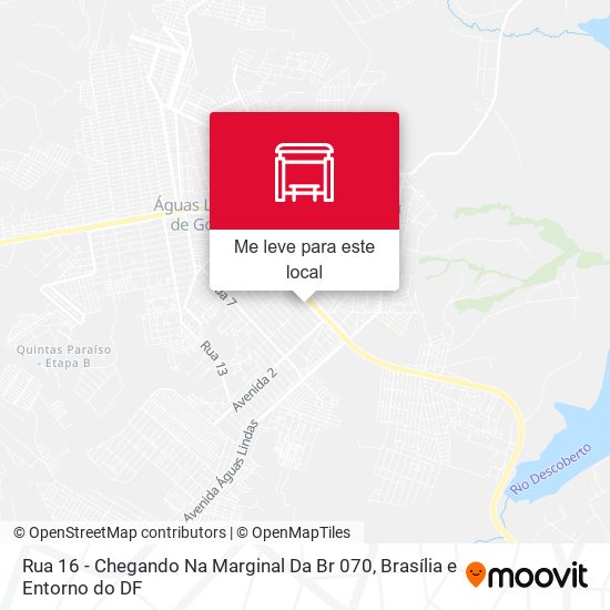 Rua 16 - Chegando Na Marginal Da Br 070 mapa