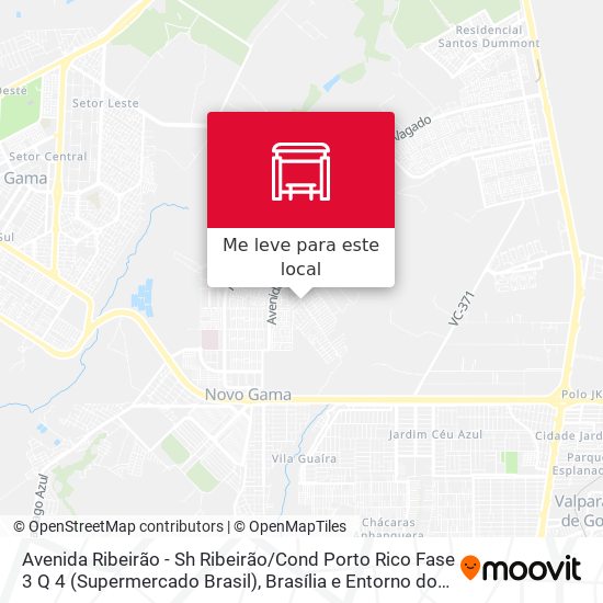 Avenida Ribeirão - Sh Ribeirão / Cond Porto Rico Fase 3 Q 4 (Supermercado Brasil) mapa