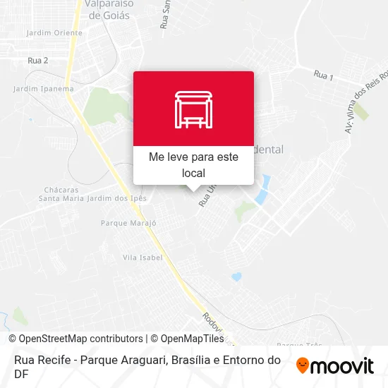 Rua Recife - Parque Araguari mapa