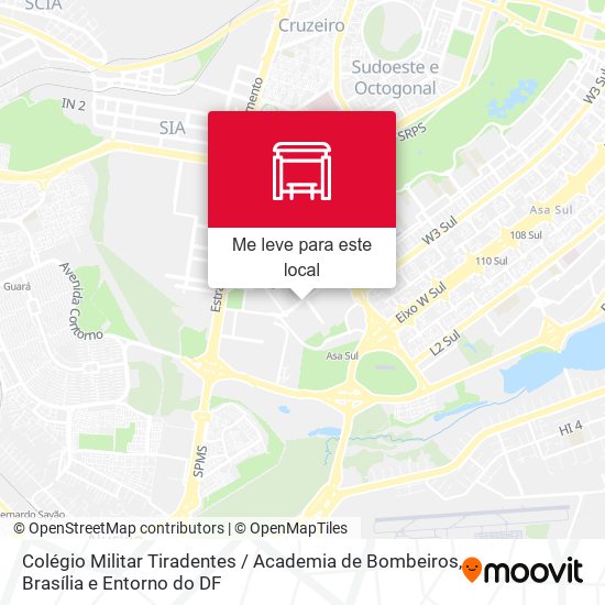 Colégio Militar Tiradentes / Academia de Bombeiros mapa