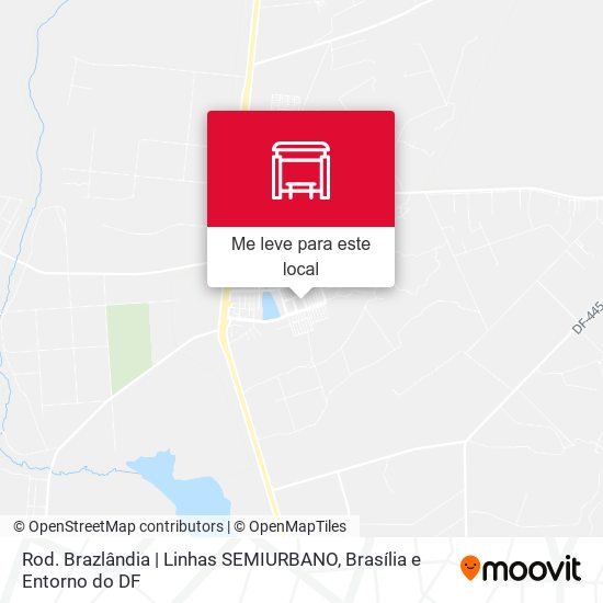 Rod. Brazlândia | Linhas SEMIURBANO mapa