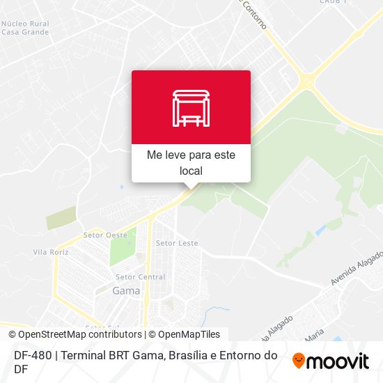 DF-480 | Terminal BRT Gama mapa