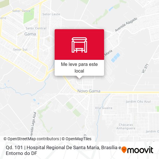 Qd. 101 | Hospital Regional De Santa Maria mapa