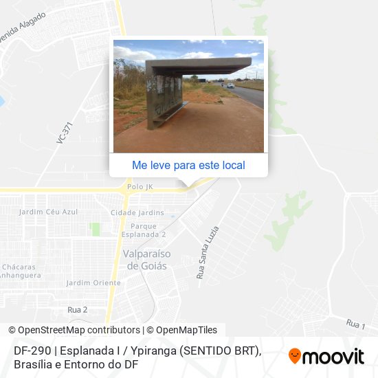 DF-290 | Esplanada I / Ypiranga (SENTIDO BRT) mapa