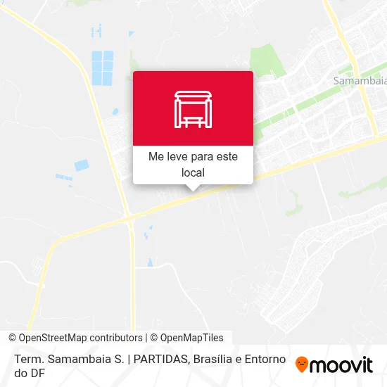 Term. Samambaia S. | PARTIDAS mapa