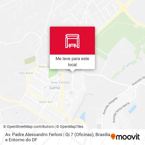 Av. Padre Alessandro Ferloni | Qi 7 (Oficinas) mapa