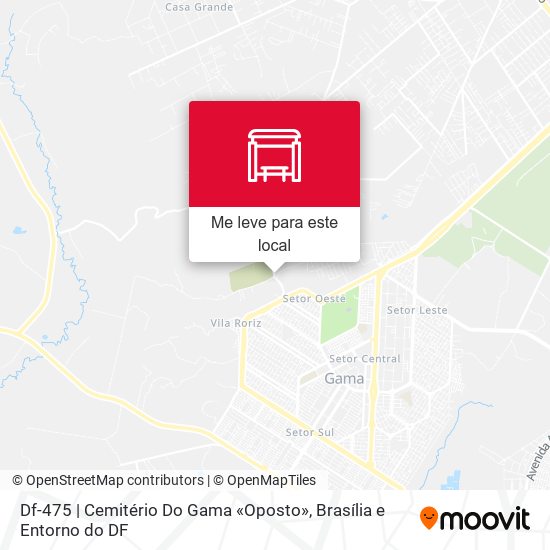 Df-475 | Cemitério Do Gama «Oposto» mapa