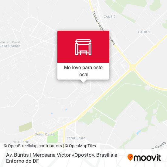 Av. Buritis | Mercearia Victor «Oposto» mapa