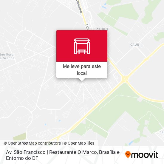 Av. São Francisco | Restaurante O Marco mapa