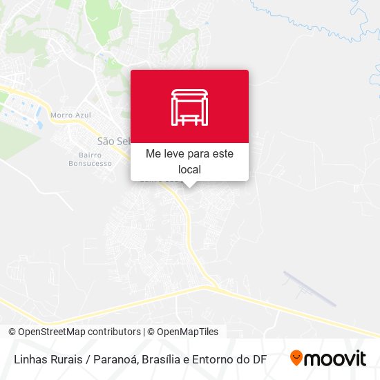 Linhas Rurais / Paranoá mapa