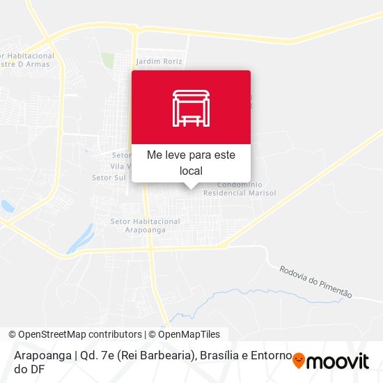 Arapoanga | Qd. 7e (Rei Barbearia) mapa