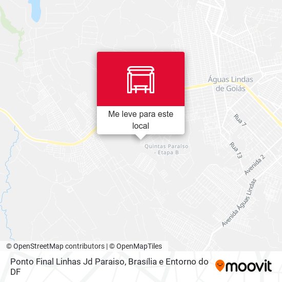 Ponto Final Linhas Jd Paraiso mapa