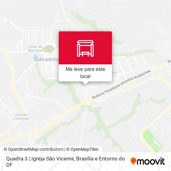 Quadra 3 | Igreja São Vicente mapa