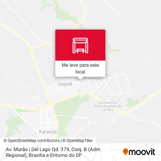 Av. Murão | Del Lago Qd. 379, Conj. B (Adm Regional) mapa