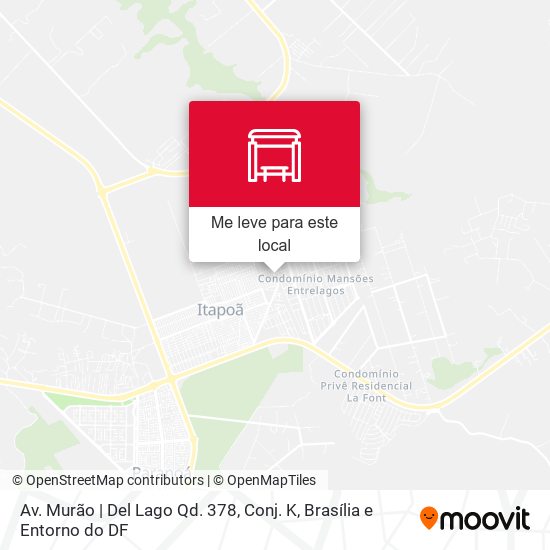 Av. Murão | Del Lago Qd. 378, Conj. K mapa