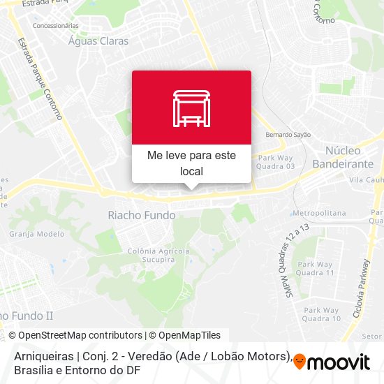 Arniqueiras | Conj. 2 - Veredão (Ade / Lobão Motors) mapa