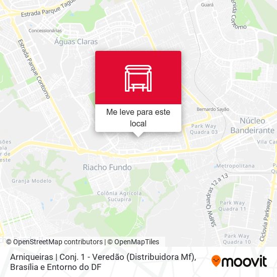 Arniqueiras | Conj. 1 - Veredão (Distribuidora Mf) mapa