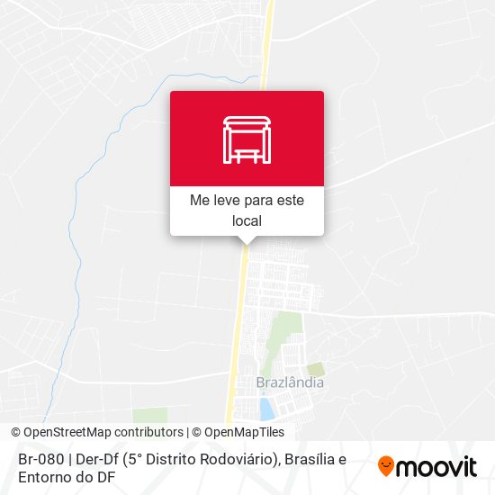 Br-080 | Der-Df (5° Distrito Rodoviário) mapa