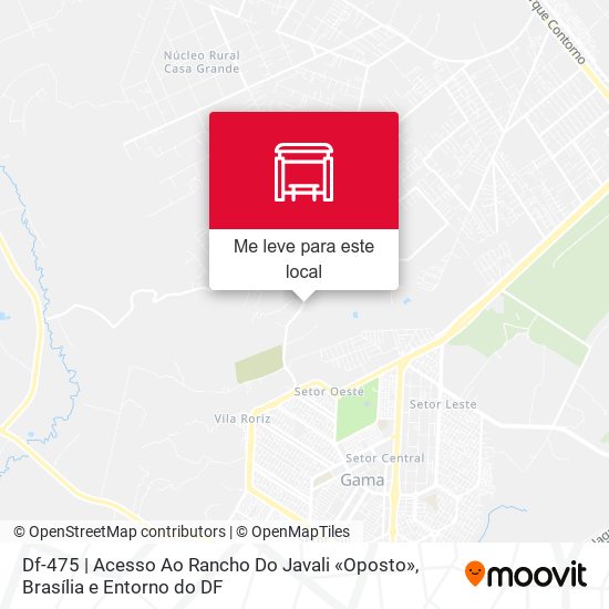 Df-475 | Acesso Ao Rancho Do Javali «Oposto» mapa